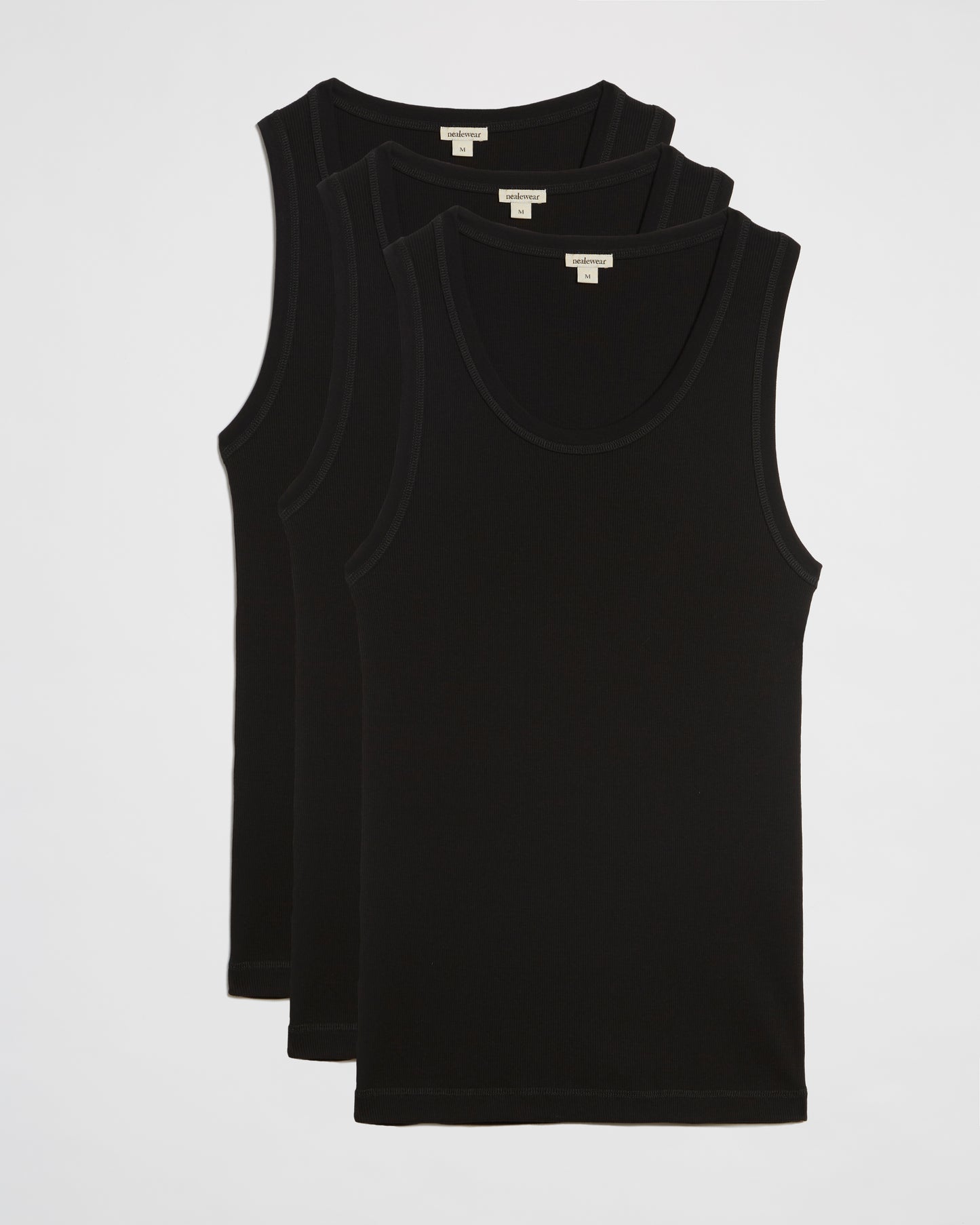 Ribbed Utility Tank Top - 3 Pk